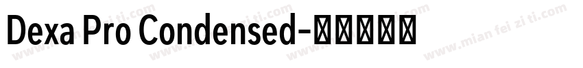 Dexa Pro Condensed字体转换